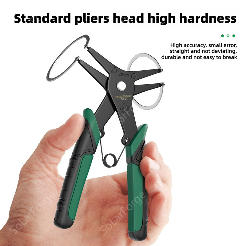 Multi Tool Plier - คีมถอดแหวนล็อค คีมวงแหวน คีมย้ำอเนกประสงค์ คีมถอดแหวนล็อคภายในและภายนอก เครื่องมือถอดวงแหวนล็อค คีมมือสำหรับงานช่าง